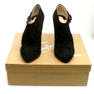 Christian Louboutin Sued Cutout Accent Boots Size 38.5/7.5